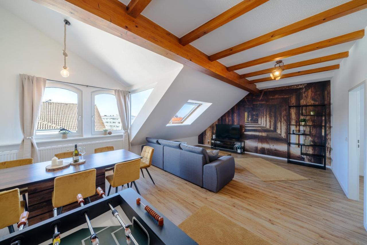 Stylisches Penthouse Zentral Tischfussball 100M2 Wii Hannover Eksteriør billede