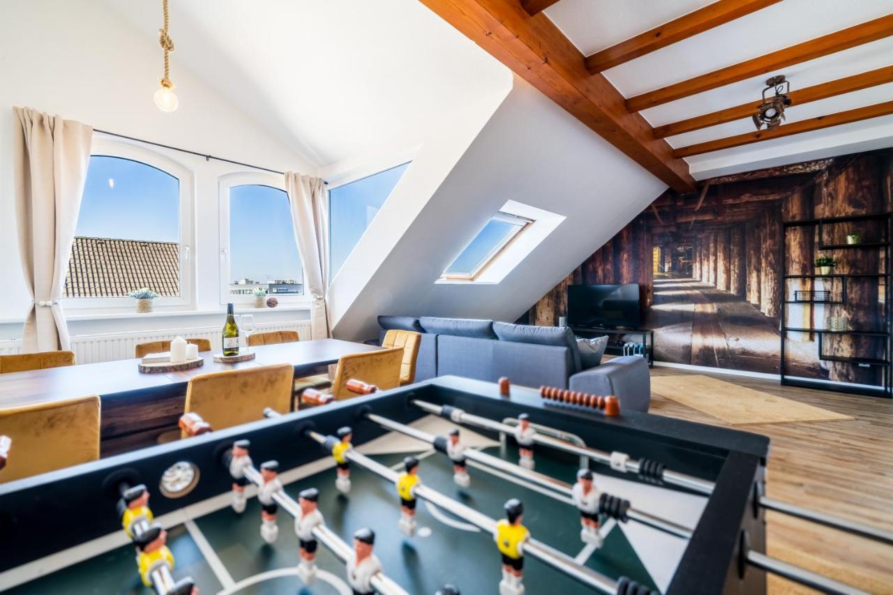 Stylisches Penthouse Zentral Tischfussball 100M2 Wii Hannover Eksteriør billede